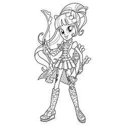 Dibujo para colorear: Equestria Girls (Dibujos Animados y Series Animadas) #197809 - Dibujos para Colorear e Imprimir Gratis