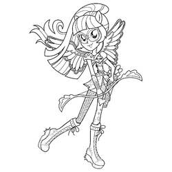 Dibujo para colorear: Equestria Girls (Dibujos Animados y Series Animadas) #197815 - Dibujos para Colorear e Imprimir Gratis