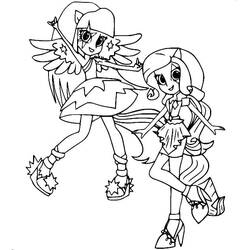Dibujo para colorear: Equestria Girls (Dibujos Animados y Series Animadas) #197816 - Dibujos para Colorear e Imprimir Gratis