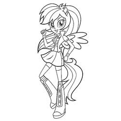 Dibujo para colorear: Equestria Girls (Dibujos Animados y Series Animadas) #197817 - Dibujos para Colorear e Imprimir Gratis