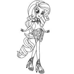 Dibujo para colorear: Equestria Girls (Dibujos Animados y Series Animadas) #197825 - Dibujos para Colorear e Imprimir Gratis