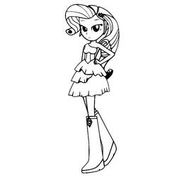 Dibujo para colorear: Equestria Girls (Dibujos Animados y Series Animadas) #197829 - Dibujos para Colorear e Imprimir Gratis