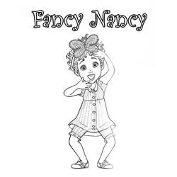 Dibujo para colorear: Fancy Nancy (Dibujos Animados y Series Animadas) #208432 - Dibujos para Colorear e Imprimir Gratis