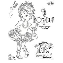 Dibujo para colorear: Fancy Nancy (Dibujos Animados y Series Animadas) #208442 - Dibujos para Colorear e Imprimir Gratis