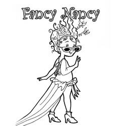 Dibujo para colorear: Fancy Nancy (Dibujos Animados y Series Animadas) #208447 - Dibujos para Colorear e Imprimir Gratis