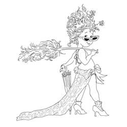 Dibujo para colorear: Fancy Nancy (Dibujos Animados y Series Animadas) #208449 - Dibujos para Colorear e Imprimir Gratis