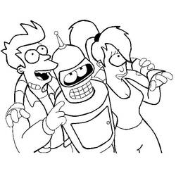 Dibujo para colorear: Futurama (Dibujos Animados y Series Animadas) #206521 - Dibujos para Colorear e Imprimir Gratis