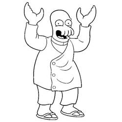 Dibujo para colorear: Futurama (Dibujos Animados y Series Animadas) #206522 - Dibujos para Colorear e Imprimir Gratis
