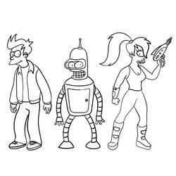 Dibujo para colorear: Futurama (Dibujos Animados y Series Animadas) #206523 - Dibujos para Colorear e Imprimir Gratis