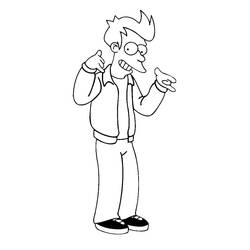 Dibujo para colorear: Futurama (Dibujos Animados y Series Animadas) #206524 - Dibujos para Colorear e Imprimir Gratis