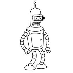 Dibujo para colorear: Futurama (Dibujos Animados y Series Animadas) #206531 - Dibujos para Colorear e Imprimir Gratis