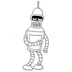 Dibujo para colorear: Futurama (Dibujos Animados y Series Animadas) #206533 - Dibujos para Colorear e Imprimir Gratis