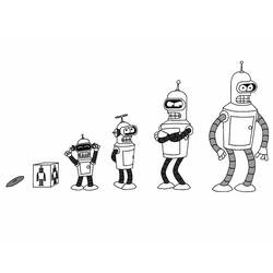 Dibujo para colorear: Futurama (Dibujos Animados y Series Animadas) #48370 - Dibujos para Colorear e Imprimir Gratis