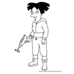 Dibujo para colorear: Futurama (Dibujos Animados y Series Animadas) #48374 - Dibujos para Colorear e Imprimir Gratis