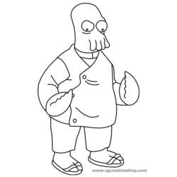 Dibujo para colorear: Futurama (Dibujos Animados y Series Animadas) #48380 - Dibujos para Colorear e Imprimir Gratis