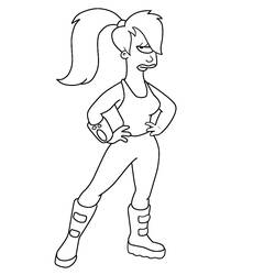 Dibujo para colorear: Futurama (Dibujos Animados y Series Animadas) #48415 - Dibujos para Colorear e Imprimir Gratis