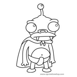 Dibujo para colorear: Futurama (Dibujos Animados y Series Animadas) #48416 - Dibujos para Colorear e Imprimir Gratis