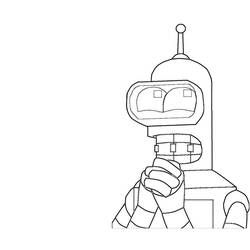 Dibujo para colorear: Futurama (Dibujos Animados y Series Animadas) #48432 - Dibujos para Colorear e Imprimir Gratis