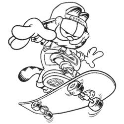 Dibujo para colorear: Garfield (Dibujos Animados y Series Animadas) #26109 - Dibujos para Colorear e Imprimir Gratis