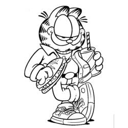 Dibujo para colorear: Garfield (Dibujos Animados y Series Animadas) #26114 - Dibujos para Colorear e Imprimir Gratis