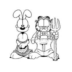 Dibujo para colorear: Garfield (Dibujos Animados y Series Animadas) #26124 - Dibujos para Colorear e Imprimir Gratis
