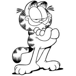 Dibujo para colorear: Garfield (Dibujos Animados y Series Animadas) #26132 - Dibujos para Colorear e Imprimir Gratis