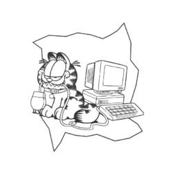 Dibujo para colorear: Garfield (Dibujos Animados y Series Animadas) #26166 - Dibujos para Colorear e Imprimir Gratis