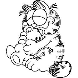 Dibujo para colorear: Garfield (Dibujos Animados y Series Animadas) #26197 - Dibujos para Colorear e Imprimir Gratis
