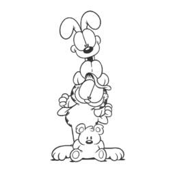 Dibujo para colorear: Garfield (Dibujos Animados y Series Animadas) #26208 - Dibujos para Colorear e Imprimir Gratis