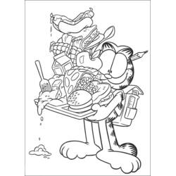 Dibujo para colorear: Garfield (Dibujos Animados y Series Animadas) #26243 - Dibujos para Colorear e Imprimir Gratis