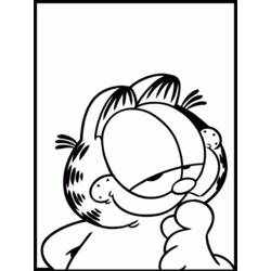 Dibujo para colorear: Garfield (Dibujos Animados y Series Animadas) #26245 - Dibujos para Colorear e Imprimir Gratis