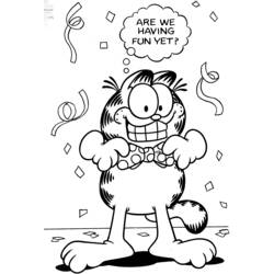 Dibujo para colorear: Garfield (Dibujos Animados y Series Animadas) #26254 - Dibujos para Colorear e Imprimir Gratis