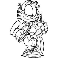 Dibujo para colorear: Garfield (Dibujos Animados y Series Animadas) #26257 - Dibujos para Colorear e Imprimir Gratis