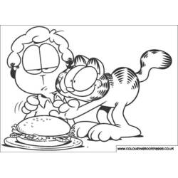 Dibujo para colorear: Garfield (Dibujos Animados y Series Animadas) #26264 - Dibujos para Colorear e Imprimir Gratis
