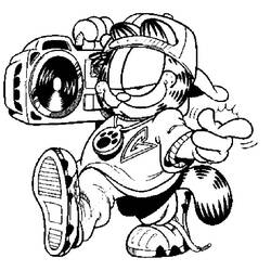 Dibujo para colorear: Garfield (Dibujos Animados y Series Animadas) #26271 - Dibujos para Colorear e Imprimir Gratis