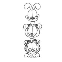Dibujo Garfield (Dibujos Animados y Series Animadas) #26281 para imprimir y colorear