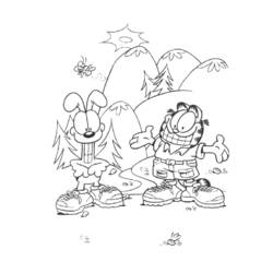 Dibujo Garfield (Dibujos Animados y Series Animadas) #26283 para imprimir y colorear