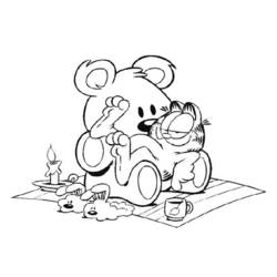 Dibujo para colorear: Garfield (Dibujos Animados y Series Animadas) #26287 - Dibujos para Colorear e Imprimir Gratis