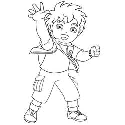 Dibujo para colorear: Go Diego! (Dibujos Animados y Series Animadas) #48504 - Dibujos para Colorear e Imprimir Gratis