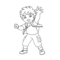 Dibujo para colorear: Go Diego! (Dibujos Animados y Series Animadas) #48507 - Dibujos para Colorear e Imprimir Gratis