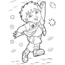 Dibujo para colorear: Go Diego! (Dibujos Animados y Series Animadas) #48528 - Dibujos para Colorear e Imprimir Gratis