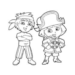 Dibujo para colorear: Go Diego! (Dibujos Animados y Series Animadas) #48529 - Dibujos para Colorear e Imprimir Gratis