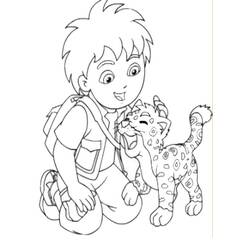 Dibujos para colorear: Go Diego! - Dibujos para Colorear e Imprimir Gratis