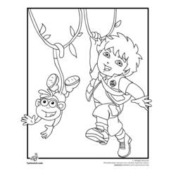 Dibujo para colorear: Go Diego! (Dibujos Animados y Series Animadas) #48552 - Dibujos para Colorear e Imprimir Gratis