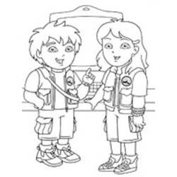 Dibujo para colorear: Go Diego! (Dibujos Animados y Series Animadas) #48555 - Dibujos para Colorear e Imprimir Gratis