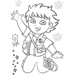 Dibujo para colorear: Go Diego! (Dibujos Animados y Series Animadas) #48568 - Dibujos para Colorear e Imprimir Gratis