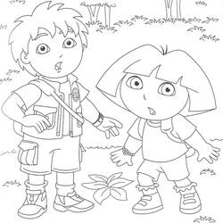 Dibujo para colorear: Go Diego! (Dibujos Animados y Series Animadas) #48628 - Dibujos para Colorear e Imprimir Gratis