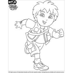 Dibujo para colorear: Go Diego! (Dibujos Animados y Series Animadas) #48668 - Dibujos para Colorear e Imprimir Gratis