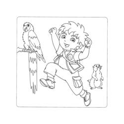 Dibujo para colorear: Go Diego! (Dibujos Animados y Series Animadas) #48679 - Dibujos para Colorear e Imprimir Gratis
