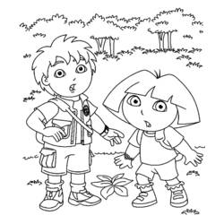 Dibujo para colorear: Go Diego! (Dibujos Animados y Series Animadas) #48687 - Dibujos para Colorear e Imprimir Gratis